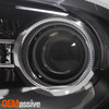 Fit 2013-2015 Ram OE Projector LED DRL Headlights Pair Housing Black Assembly