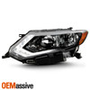 For 2017-2019 Nissan Rogue [Halogen Type] Chrome Headlight Driver DH w/ LED DRL