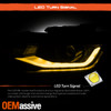 For 2016-2018 Chevy Camaro SWITCHBACK LED DRL Projector Headlight [Halogen Type]