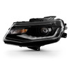 For 16-18 Chevy Camaro LED Tube Running HID/Xenon Black Projector Headlight Left