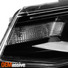 For 16-18 Chevy Camaro LED Tube Running HID/Xenon Black Projector Headlight Pair