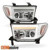 For Toyota 07-09 Tundra/08-10 Sequoia Headlights w/ Projector+Sequential LED