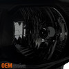 Fit 2005-2011 Toyota Tacoma Pickup Black Smoked Headlights Lamp Replacement Pair