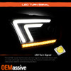 For 2011-2013 Durango Sequential Led Signal Projector Headlights w/LED Light Bar