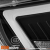 For 08-15 Mitsubishi Lancer Sequential Signal Halogen Projector Black Headlights