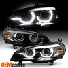 For 2007-2010 BMW X5 E70 HID w/ AFS 3D LED Beams Tube Projector Black Headlights
