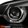For 2007-2010 BMW X5 E70 HID w/ AFS 3D LED Beams Tube Projector Black Headlights