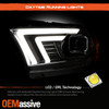 For 2011-2013 Durango LED Tube Sequential Signal Projector Headlights Left+Right