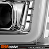 For 07-13 GMC Yukon XL 1500 2500 [LED Tube Parking] Projector Chrome Headlights