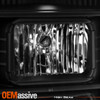 For 07-13 GMC Yukon XL 1500 2500 [LED Tube Parking] Projector Black Headlights