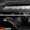 For 11-13 BMW 5 F10 HID w/AFS LED Sequential Signal Projector Black Headlights