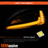 For 05-13 Corvette C6 Switchback Sequential LED Beams Projector Chrome Headlight