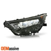 Fit 19-21 Toyota RAV4 LE Black Bezel LED Headlights Housing - Driver Left Side