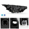 Fit 19-21 Toyota RAV4 LE Black Bezel LED Headlights Housing - Driver Left Side
