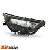 Fit 19-21 Toyota RAV4 LE Black Bezel LED Headlights Housing - Right Passenger