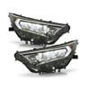 Fit 19-21 Toyota RAV4 Chrome Bezel LED Headlights Housing - Pair Replacement