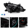 For 2008-17 Kenworth T660 OE Projector Headlights Black Housing Pair Replacement