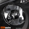 For 2008-17 Kenworth T660 OE Projector Headlights Black Housing Pair Replacement