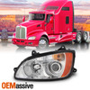 For 08-17 Kenworth T660 OE Projector Headlights Chrome Housing Left Driver Side