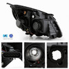 For 2010-2017 Chevy Equinox LT/LS [LED Tube Running] Projector Black Headlights