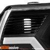 For 2012-2015 Toyota Tacoma Pickup [LED Tube Parking] Projector Black Headlights