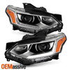 For 2018-2022 Chevy Traverse HID/Xenon [LED DRL] Projector Chrome Headlight Pair