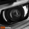 For 2018-2022 Chevy Traverse HID/Xenon [LED DRL] Projector Chrome Headlight Pair