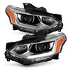 For 2018-2022 Chevy Traverse HID/Xenon [LED DRL] Projector Chrome Headlight Pair