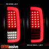 For 14-18 GMC Sierra 1500 15-19 2500HD/3500HD Full LED C-Tube Chrome Tail Lights