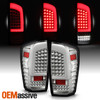 For 2016-2022 Toyota Tacoma Pickup Truck Full LED C-Tube Chrome Tail Lights Pair