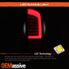 For 2016-2022 Toyota Tacoma Pickup Truck Full LED C-Tube Chrome Tail Lights Pair