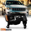 For 2017-2021 Jeep Grand Cherokee Halogen Projector Black Headlight Passenger