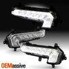 For 2016-2018 Chevy Malibu Sedan LED DRL Chrome Driving Bumper Lamp Fog Lights