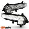 For 2016-2018 Chevy Malibu Sedan LED DRL Chrome Driving Bumper Lamp Fog Lights