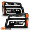 For 04-12 Colorado Canyon 06-08 Isuzu i-Serie [LED Tube Parking] Black Headlight