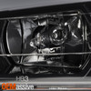 For 2002-2009 Chevy Trailblazer [LED DRL Running] Projector Black Headlight Pair