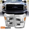 For 2011-2016 F250 F350 F450 F550 SuperDuty Full LED Headlights w/DRL Light bar