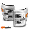 For 2011-2016 F250 F350 F450 F550 SuperDuty Full LED Headlights w/DRL Light bar
