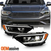 [LED LOW/HIGH BEAM] For 2019-2021 Volkswagen Jetta Black Projector Headlights