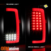 For 00-06 Suburban Tahoe Yukon LED Running Reverse C-Tube Black Smoked Tail Lamp