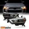For 14-23 Toyota 4Runner LED DRL Tube Sequential Signal Projector Black Headlamp