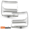 For 2016-2018 Chevy Silverado 1500 19 1500LD Chrome Headlight Trim Bezel Cover