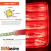 For 2013-2018 RAM 1500 2500 3500 LED Tail Light Lamp Driver Left Red Clear 13-18