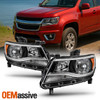 Fit 2015-2022 Chevy Colorado Halogen Models L+R Side Headlights Headlamp