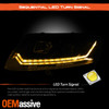 For 2005-2008 Audi A6 Sequential LED Turn Signal Lights Projector Headlights Set