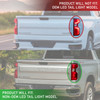 For 19-21 Chevy Silverado 1500 2500HD 3500HD Halogen Chrome Red Tail Light Left