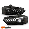 For 13-16 Audi A4 S4 HID Non-AFS LED Projector SwitchBack Sequential Headlights