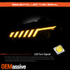 For 13-16 Audi A4 S4 HID Non-AFS LED Projector SwitchBack Sequential Headlights