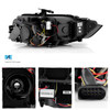For 13-16 Audi A4 S4 Halogen LED Tube SwitchBack Sequential Projector Headlights