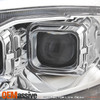For 13-18 RAM 1500 2500 3500 LED [Dual Projector] Chrome Headlights+Red TailLamp